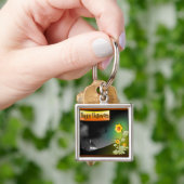 Porte-clés Joyeux Halloween & Fleurs - (main)