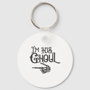 Porte-clés Joyeux Halloween Je suis sa main crâne Ghoul
