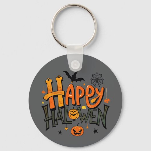 Porte-clés Joyeux Halloween mignon (Recto)