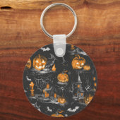 Porte-clés Joyeux Halloween mignon (Verso)