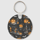 Porte-clés Joyeux Halloween mignon (Verso)