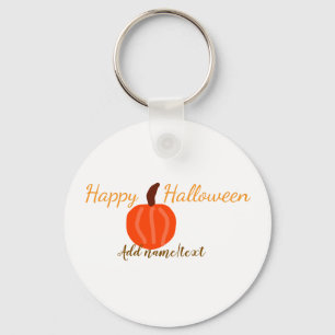 Porte-clés Joyeux Halloween orange citrouille automne orange