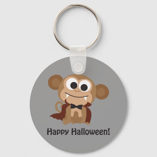 Porte-clés Joyeux Halloween ! Vampire Monkey (Recto)