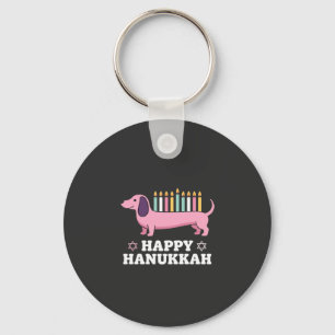 Porte-clés Joyeux Hanukkah chien teckel