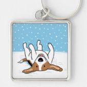 Porte-clés Joyeux hiver Snow Beagle (Devant)