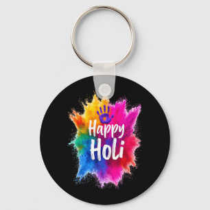 Porte-clés Joyeux Holi pour les femmes hommes enfants Couleur