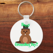 Porte-clés Joyeux Jour de la Marmotte ! (Recto)