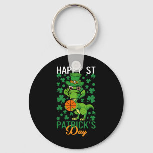 Porte-clés Joyeux Jour de la Saint Patrick de basket-ball T-R