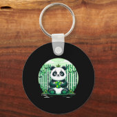 Porte-clés Joyeux Jour des terres Avec Panda (Recto)