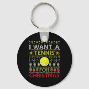 Porte-clés Joyeux Jour Je Veux Un Tennis Pour Noël Vilain Noë