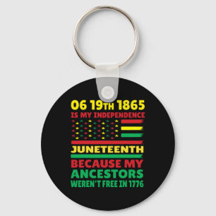 Porte-clés Joyeux JunetDix Est Ma Fête De L'Indépendance Libr