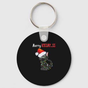 Porte-clés Joyeux Kissmy..ss Chat noir Lumières de Noël Chat