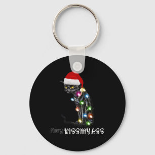 Porte-clés Joyeux Kissmyass Fun Chat Feux Noël 1