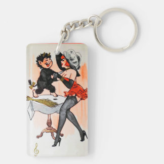 Porte-clés Joyeux Krampus avec Temptress Vintage Noël