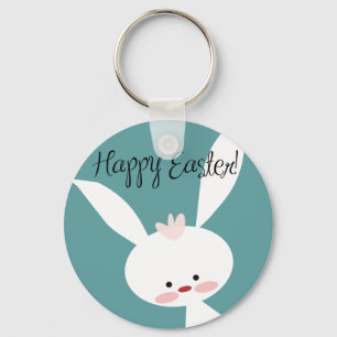 Porte-clés Joyeux lapin lapin de Pâques sur arrière - plan tu