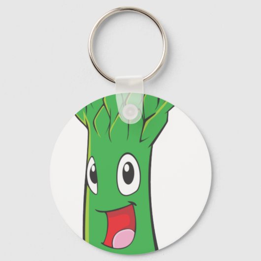 Porte-clés Joyeux légumes d'Asperges (Recto)