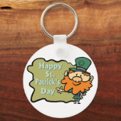 Porte-clés Joyeux Leprechaun de Saint Patrick (Recto)