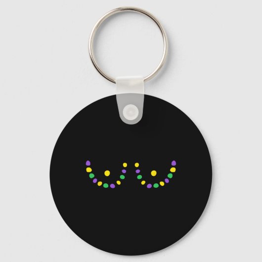 Porte-clés Joyeux Mardi Gras Funny (Recto)