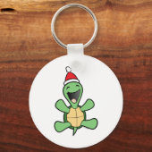 Porte-clés Joyeux Noël à la tortue (Recto)
