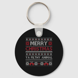 Porte-clés Joyeux Noël Animal Immonde Ya Style Moche Noël