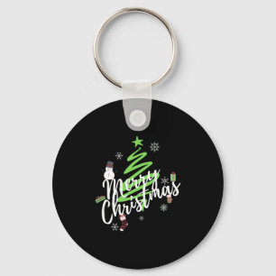 Porte-clés Joyeux Noël, Arbre de Noël, Snowman de Noël