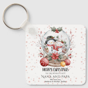 Porte-clés Joyeux Noël aux meilleurs grands-parents du monde