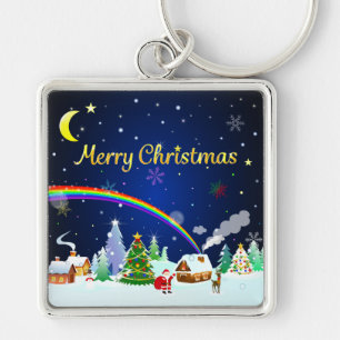 Porte-clés Joyeux Noël avec Crescent Moon