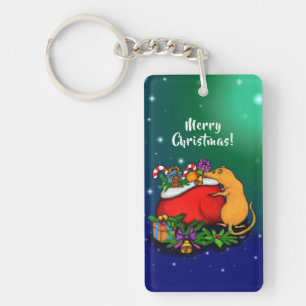 Porte-clés Joyeux Noël avec Rat Prince
