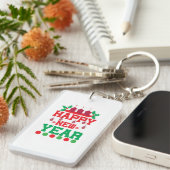Porte-clés Joyeux Noël Bonne année (Devant droit)
