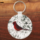 Porte-clés Joyeux Noël Cardinal (Recto)