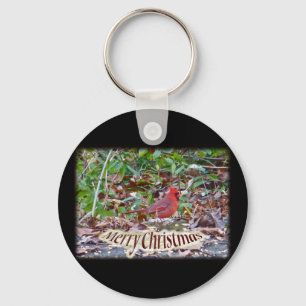 Porte-clés Joyeux Noël cardinal