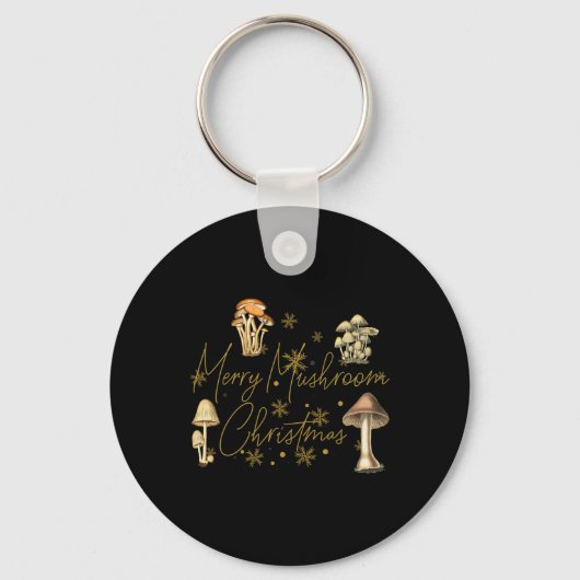 Porte-clés Joyeux Noël Champignon (Recto)