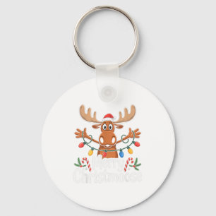 Porte-clés Joyeux Noël Christmoose Guirlandes de Sapin de Noë