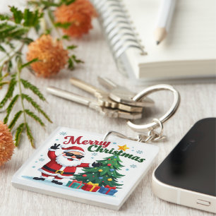 Porte-clés Joyeux Noël   Conception père Noël & Arborescence