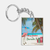 Porte-clés Joyeux Noël de Clearwater, FL (Devant gauche)