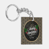 Porte-clés Joyeux Noël, design populaire (Devant gauche)