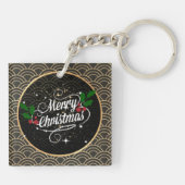 Porte-clés Joyeux Noël, design populaire (Dos)