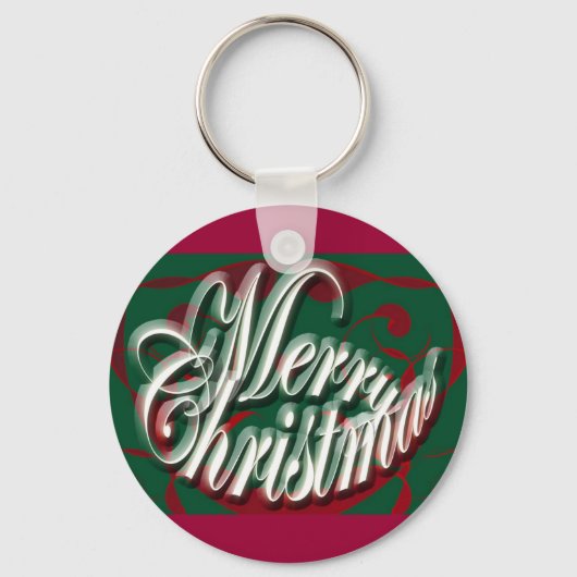 Porte-clés Joyeux Noël en Porte - clé vert (Recto)