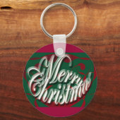 Porte-clés Joyeux Noël en Porte - clé vert (Recto)