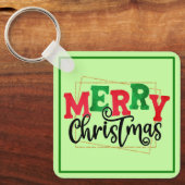 Porte-clés Joyeux Noël encadré-80716 (Recto)