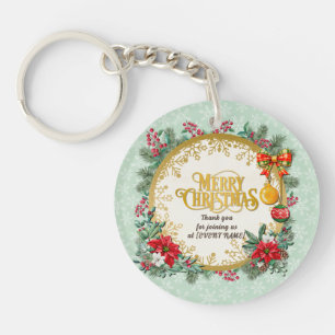 Porte-clés Joyeux Noël et Bonne Année Avec Amour