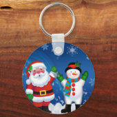 Porte-clés Joyeux Noël et Snowman (Recto)