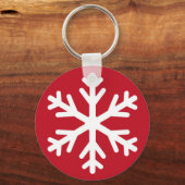 Porte-clés Joyeux Noël Flocon De Noël Vacances Hiver (Recto)