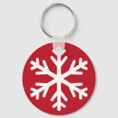 Porte-clés Joyeux Noël Flocon De Noël Vacances Hiver (Verso)