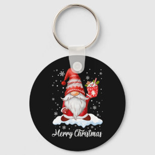 Porte-clés Joyeux Noël Gnome Café Famille Correspondance