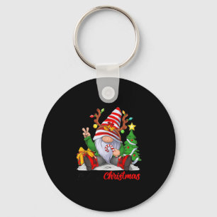 Porte-clés Joyeux Noël Gnome Famille Noël