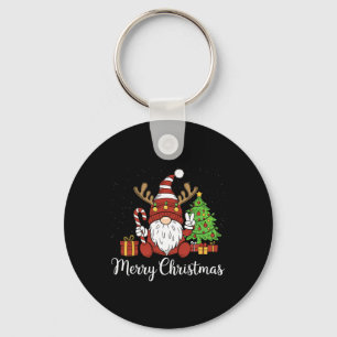 Porte-clés Joyeux Noël Gnomes Correspondant Pajamas Familiaux