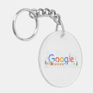 Porte-clés Joyeux Noël Google Porte - clé acrylique