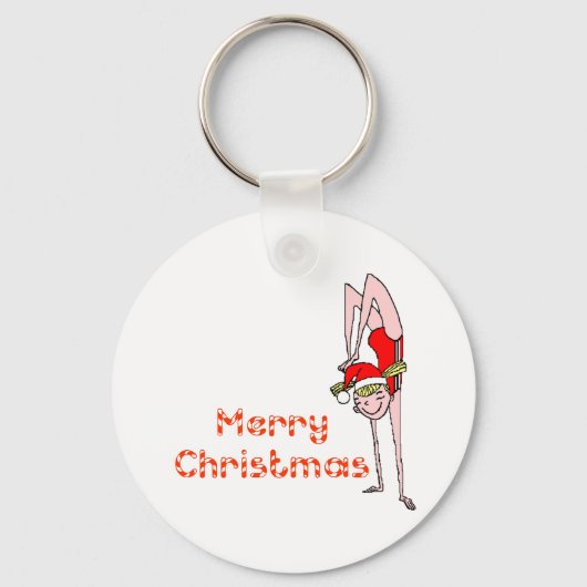 Porte-clés Joyeux Noël Gymnastique (Recto)