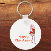 Porte-clés Joyeux Noël Gymnastique (Recto)